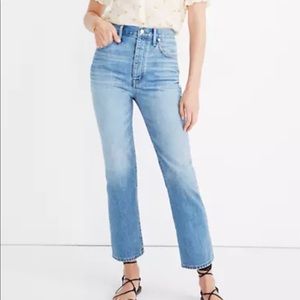 Madewell Slim Demi-Boot Jeans Banter Wash Size 28